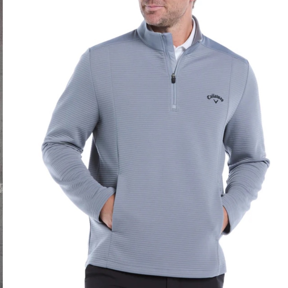 Callaway Men's Gray Quarter-Zip Pullover